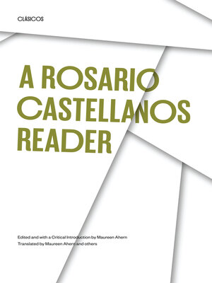 cover image of A Rosario Castellanos Reader